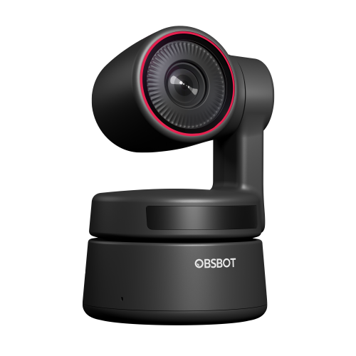 OBSBOT Tiny 4K AI-Powered PTZ Webcam AI-Tracking Auto-Framing Gesture Control HDR Dual Omni-Directional Mic Recording Streaming